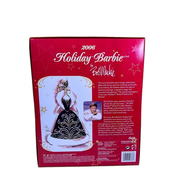 2006 Holiday Barbie By Bob Mackie New In Box Doll Collector Mattel - Picture 5 of 9